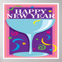 Happy New Year Toast Print