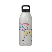 Happy New Year Water Bottle