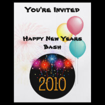 Happy New Years Bash Flyer 2010 flyers