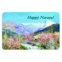 Happy Norooz. Persian New Year Gift Magnet