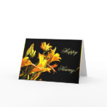 Happy Nowruz Daylily greeting card