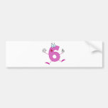 Happy Number 6 Bumper Stickers
