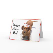 Happy Nurses Day Dachshund greeting card