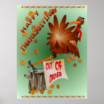 Happy Out Of Order Thanksgiving Print