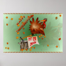 Happy Out Of Order Thanksgiving Print