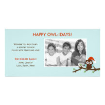 Happy Owl-idays! Holiday Photo Card