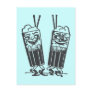 Happy Pair of Sodas Post Card