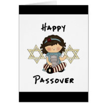 Happy Passover Girl Card