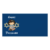 Happy Passover Girl Photo Greeting Card