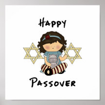Happy Passover Girl Print