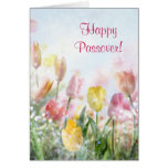 Happy Passover Spring Tulips Greeting Cards