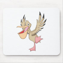 Happy Pelican Bird Mouse Pad