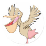 Happy Pelican Bird stickers