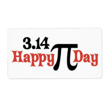 Happy Pi Day 3.14 - March 14th Labels