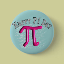 Happy Pi Day Gifts Unique Embossed Design buttons