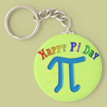 Happy Pi Day Gifts, Unique Embossed Design keychains