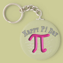 Happy Pi Day Gifts Unique Embossed Design keychains