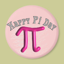 Happy Pi Day Gifts Unique Embossed Design magnets