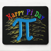 Happy Pi Day Gifts, Unique Embossed Design mousepads