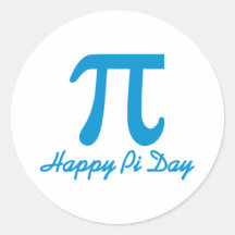 Happy Pi Day Round Sticker