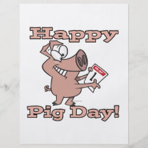 happy pig day custom flyer