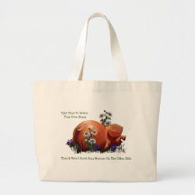 Happy Pig: Grass Not Greener On Other Side: Art Canvas Bag