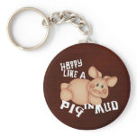 Happy Pig Key Chain
