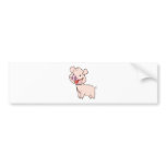 Happy Piglet with a Big Smile bumper stickers