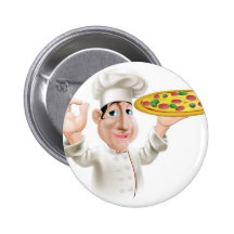 Happy Pizza Chef Buttons