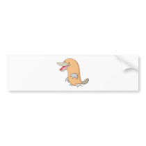 Happy Platypus Bumper Sticker