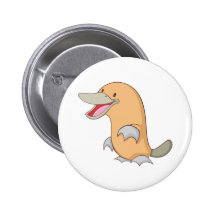 Happy Platypus Button
