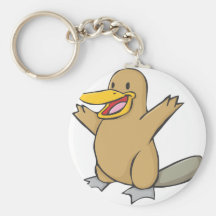 Happy Platypus Cartoon Keychains