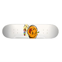 happy pumpkin bag of candy halloween skate board