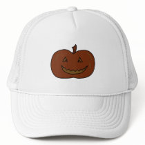 Happy Pumpkin. Dark Colours. Halloween. Hats