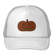 Happy Pumpkin. Dark Colours. Halloween. Hats
