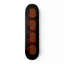 Happy Pumpkin. Dark Colours. Halloween. Skate Boards