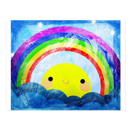 Happy Rainbow Postcard