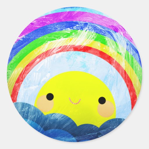 Happy Rainbow Sticker