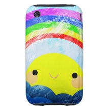 Happy Rainbow Tough iPhone 3 Case