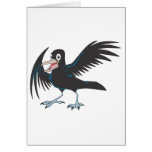 Happy Raven Bird Greeting Cards