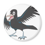 Happy Raven Bird magnets
