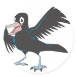 Happy Raven Bird Stickers