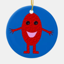 Happy Red Grape Custom Birthday Ornaments