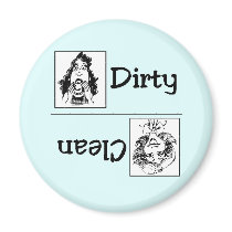 Happy/Sad Clean Dirty Dishwasher Magnet magnets