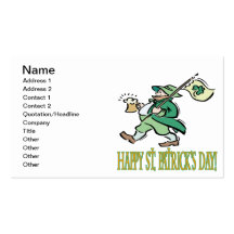 Happy Saint Patricks Day Business Card Template
