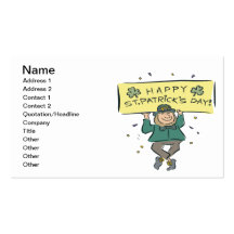 Happy Saint Patricks Day Business Card Templates
