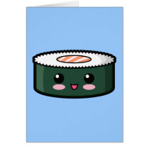 Happy Salmon Sushi Cards