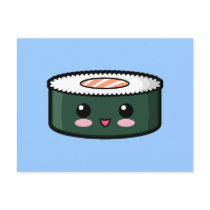 Happy Salmon Sushi Postcards