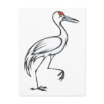 Happy Sandhill Crane Bird postcards