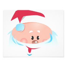 Happy Santa Claus face Invitation